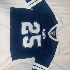 Modelo Navy Blue Jersey with White Accents
